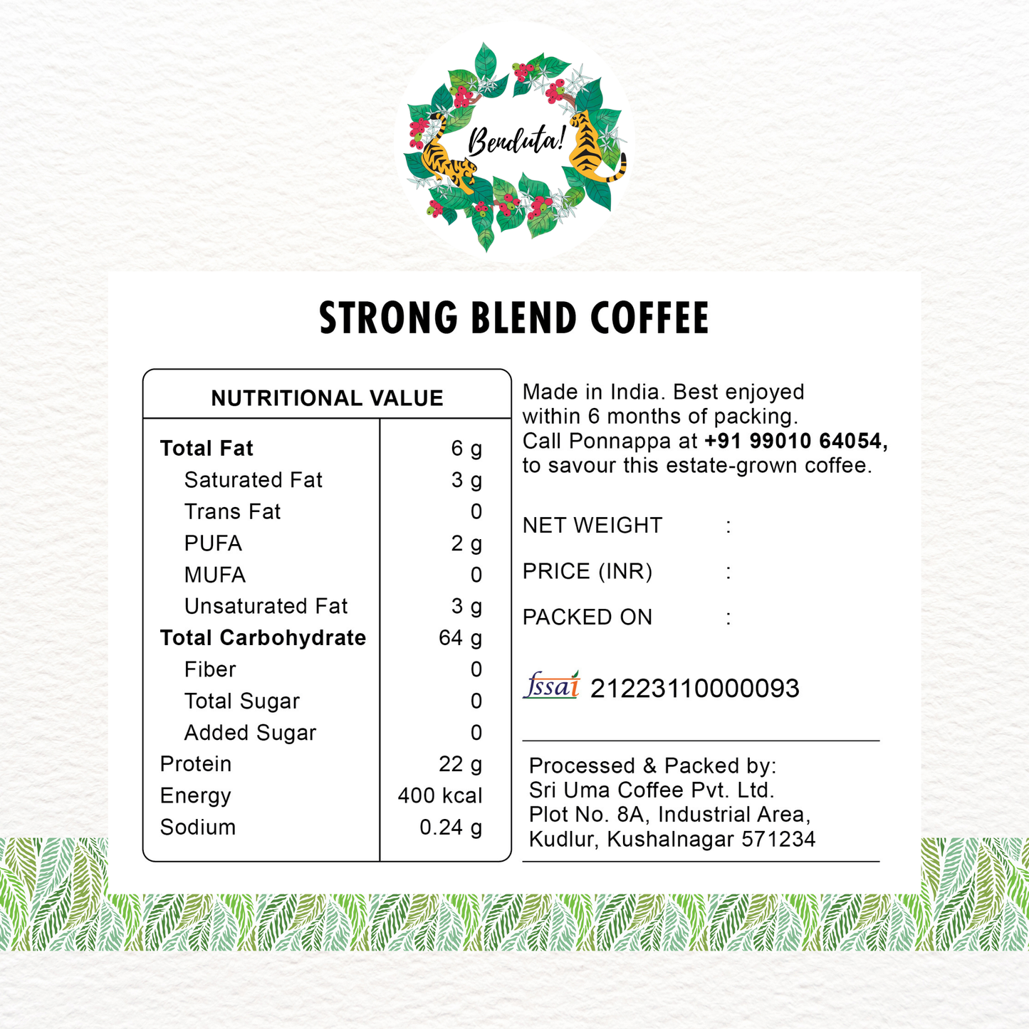 Strong Blend Coffee